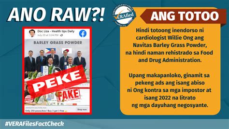 VERA FILES FACT CHECK: Cardiologist Willie Ong’s fake ads .